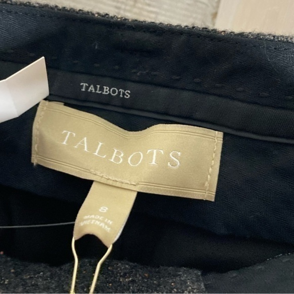 Talbots Luxe Donegal Windsor Wool Brown Speckle Pants - Picture 4 of 11